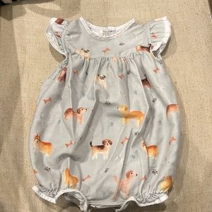 Lulu Bebe Dog Print Bubble | sz 18 mo